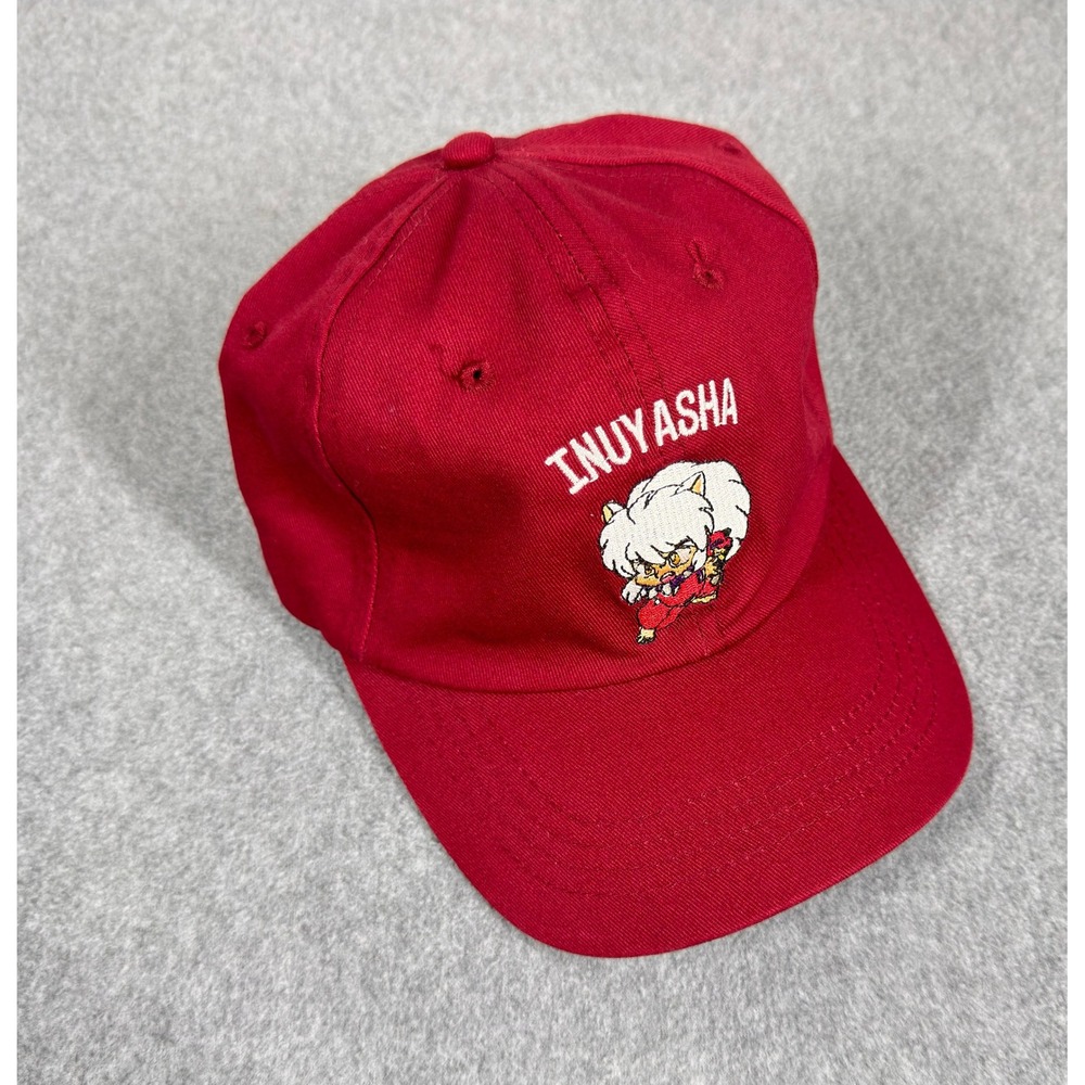 InuYasha‎ CultureFly Cap Hat Unisex Red Burgundy Cotton One Sz Adjustable
